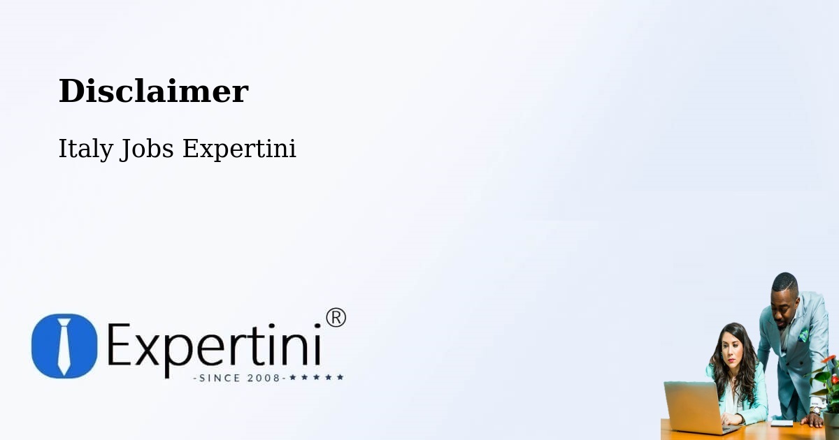 Disclaimer – Acireale - Italy Jobs Expertini